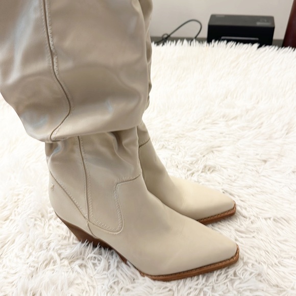 NEW $150 Zodiac Riau Birch Beige Slouchy Heel boot women size 7 - Picture 7 of 9